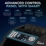 Perco Bill Counter & Counterfeit Detector Machine for Small Business with UV, MG1, MG2 & IR Detection - Bill Counter