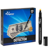 Perco Counterfeit Money Detector Pen - Easy to Use and Reliable Universal Currency Fake Bill Checker for Personal & Commercial Use - Store Supplies