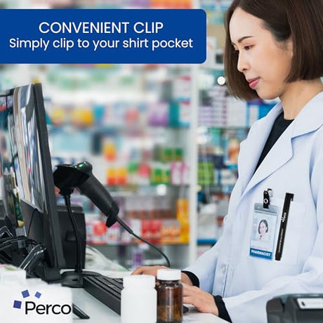 Perco Counterfeit Money Detector Pen - Easy to Use and Reliable Universal Currency Fake Bill Checker for Personal & Commercial Use - Store Supplies