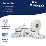 Perco Date Price Labels for Monarch 1131 - 3 Sleeves / 24 Rolls / 60000 Blank Date Labels USE BY