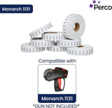 Perco Date Price Labels for Monarch 1131 - 3 Sleeves / 24 Rolls / 60000 Blank Date Labels BEST BY