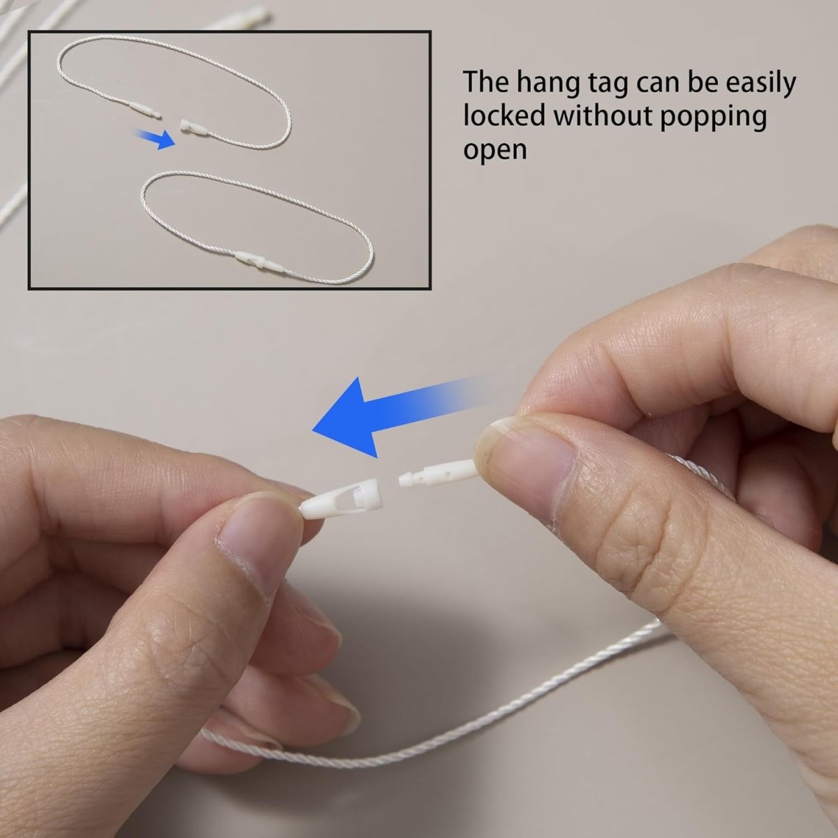 Perco DL153 Cotton String Tags - Compatible with compatible_with_product_page | Color: Beige | Quantity: Polyester | Adhesive: global.AdhesiveType | SKU: cotton-string-tag-DL153-beige-polyester | - shop_