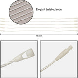 Perco DL153 Cotton String Tags - Beige Polyester