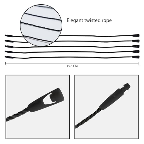 Perco DL153 Cotton String Tags - Black Cotton