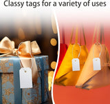 Perco DL153 Cotton String Tags - White Cotton