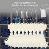 Perco DL153 Cotton String Tags - Beige Polyester