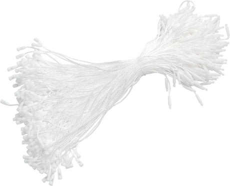 Perco DL153 Cotton String Tags - White Polyester