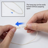 Perco DL153 Cotton String Tags - Beige Cotton