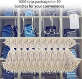 Perco DL153 Cotton String Tags - Beige Cotton