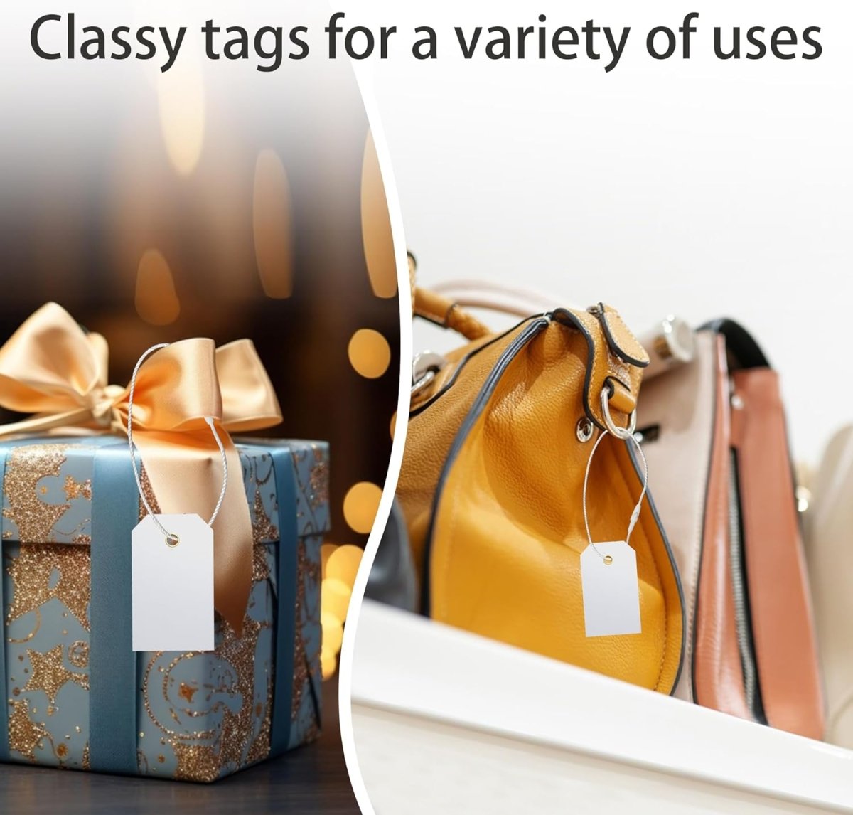 Perco DL153 Cotton String Tags - Compatible with compatible_with_product_page | Color: Beige | Quantity: Cotton | Adhesive: global.AdhesiveType | SKU: cotton-string-tag-DL153-beige-cotton | - shop_