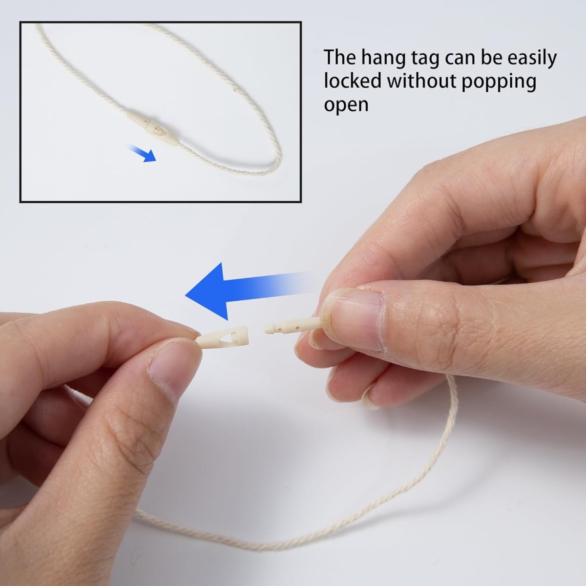 Perco DL153 Cotton String Tags - Compatible with compatible_with_product_page | Color: Beige | Quantity: Cotton | Adhesive: global.AdhesiveType | SKU: cotton-string-tag-DL153-beige-cotton | - shop_