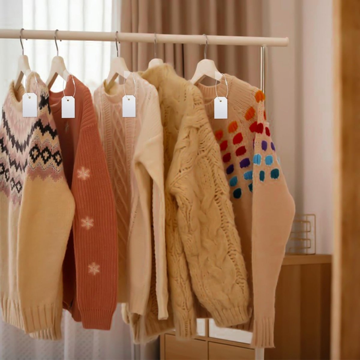 Perco DL153 Cotton String Tags - Compatible with compatible_with_product_page | Color: White | Quantity: Cotton | Adhesive: global.AdhesiveType | SKU: cotton-string-tag-DL153-white-cotton | - shop_