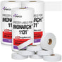 Perco Freezer Adhesive Price Labels for Monarch 1131 - Package of 3 Sleeves / 24 Rolls / 60000 Blank Pricing and Date Labels