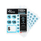 Perco Garage Price Stickers - 28 Sheets, 1100 Pre - Priced & Blank Stickers - Ideal for Yard Sales, Flea Markets, County Fairs & Retail Use - Store Supplies