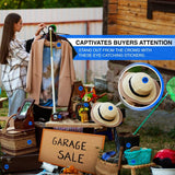 Perco Garage Price Stickers - 28 Sheets, 1100 Pre - Priced & Blank Stickers - Ideal for Yard Sales, Flea Markets, County Fairs & Retail Use - Store Supplies
