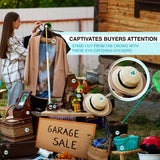 Perco Garage Price Stickers - 28 Sheets, 1100 Pre - Priced & Blank Stickers - Ideal for Yard Sales, Flea Markets, County Fairs & Retail Use - Store Supplies
