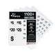 Perco Garage Price Stickers - 28 Sheets, 1100 Pre - Priced & Blank Stickers - Ideal for Yard Sales, Flea Markets, County Fairs & Retail Use - Store Supplies