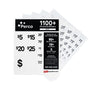Perco Garage Price Stickers - 28 Sheets, 1100 Pre - Priced & Blank Stickers - Ideal for Yard Sales, Flea Markets, County Fairs & Retail Use - Store Supplies