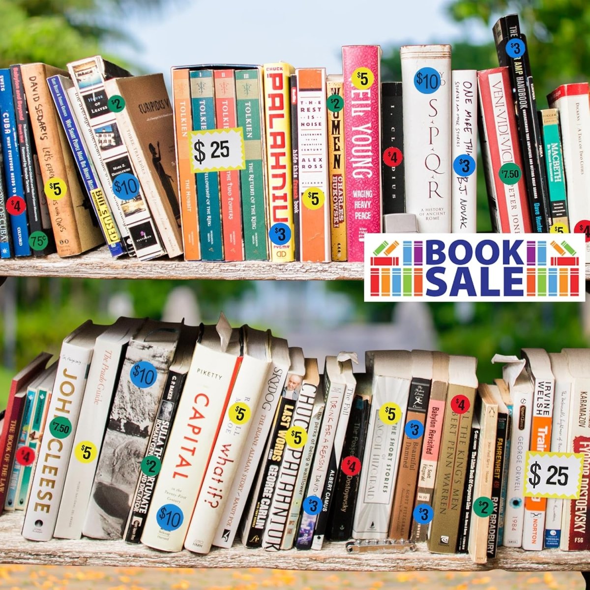 Perco Garage Price Stickers - 28 Sheets, 1100 Pre - Priced & Blank Stickers - Ideal for Yard Sales, Flea Markets, County Fairs & Retail Use - Store Supplies