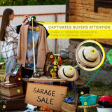 Perco Garage Price Stickers - 28 Sheets, 1100 Pre - Priced & Blank Stickers - Ideal for Yard Sales, Flea Markets, County Fairs & Retail Use - Store Supplies