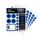 Perco Garage Price Stickers - 28 Sheets, 1100 Pre - Priced & Blank Stickers - Ideal for Yard Sales, Flea Markets, County Fairs & Retail Use - Store Supplies