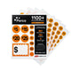 Perco Garage Price Stickers - 28 Sheets, 1100 Pre - Priced & Blank Stickers - Ideal for Yard Sales, Flea Markets, County Fairs & Retail Use - Store Supplies