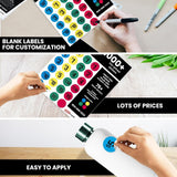 Perco Garage Sale Sticker Kit with Counterfeit Pens - 1k - 2p