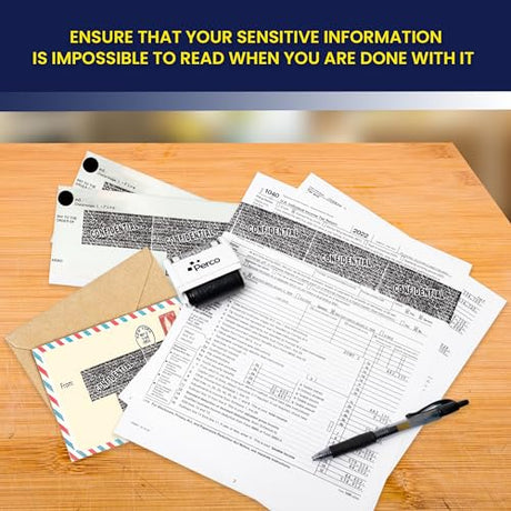 Perco Identity Theft Protection Roller Stamps - Store Supplies