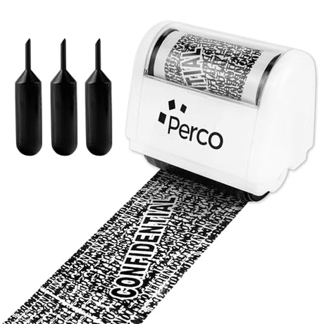 Perco Identity Theft Protection Roller Stamps - Store Supplies