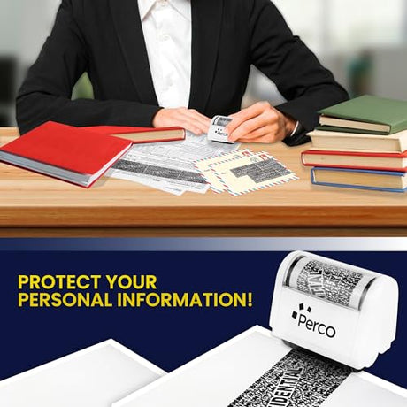 Perco Identity Theft Protection Roller Stamps - Store Supplies