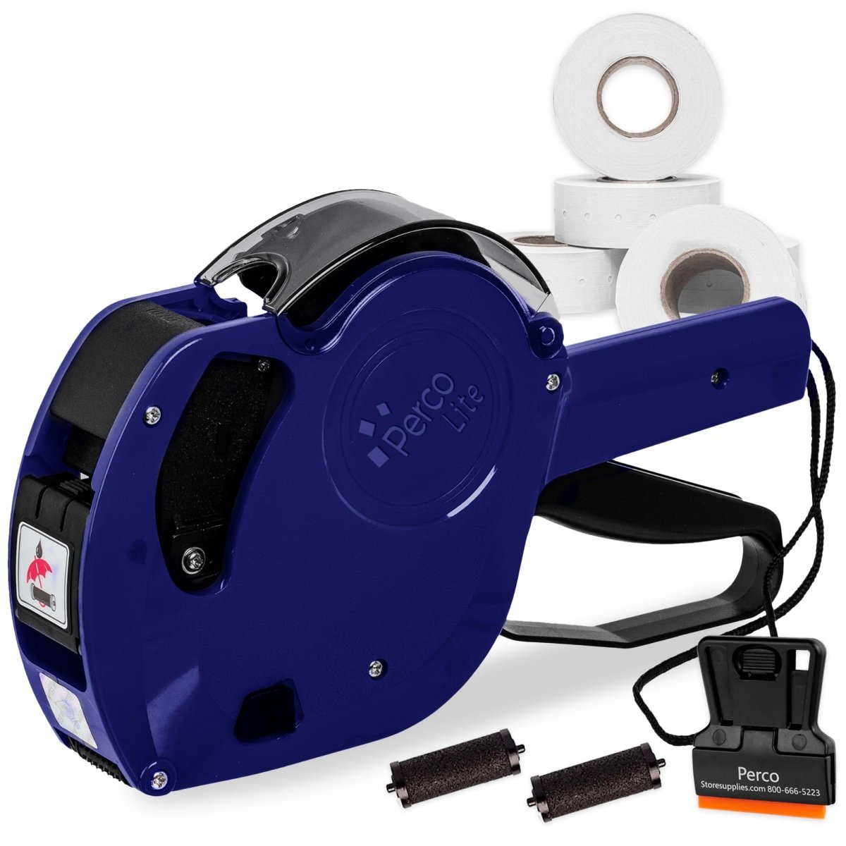 Perco Lite 1 Line Price or Date Gun with Colored Labels Kit - Store Supplies