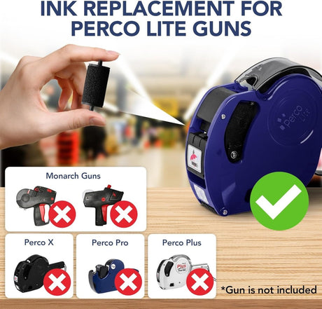 Perco Lite Ink Roll - Pack of 4 inkers