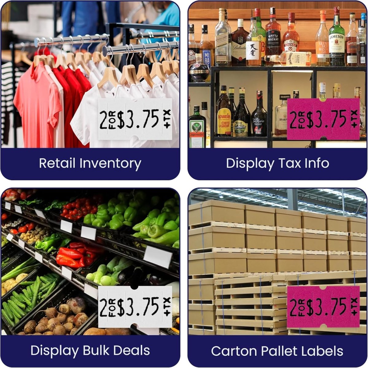 Perco Lite Pricing & Date Labeler - Price Gun Fluorescent Pink