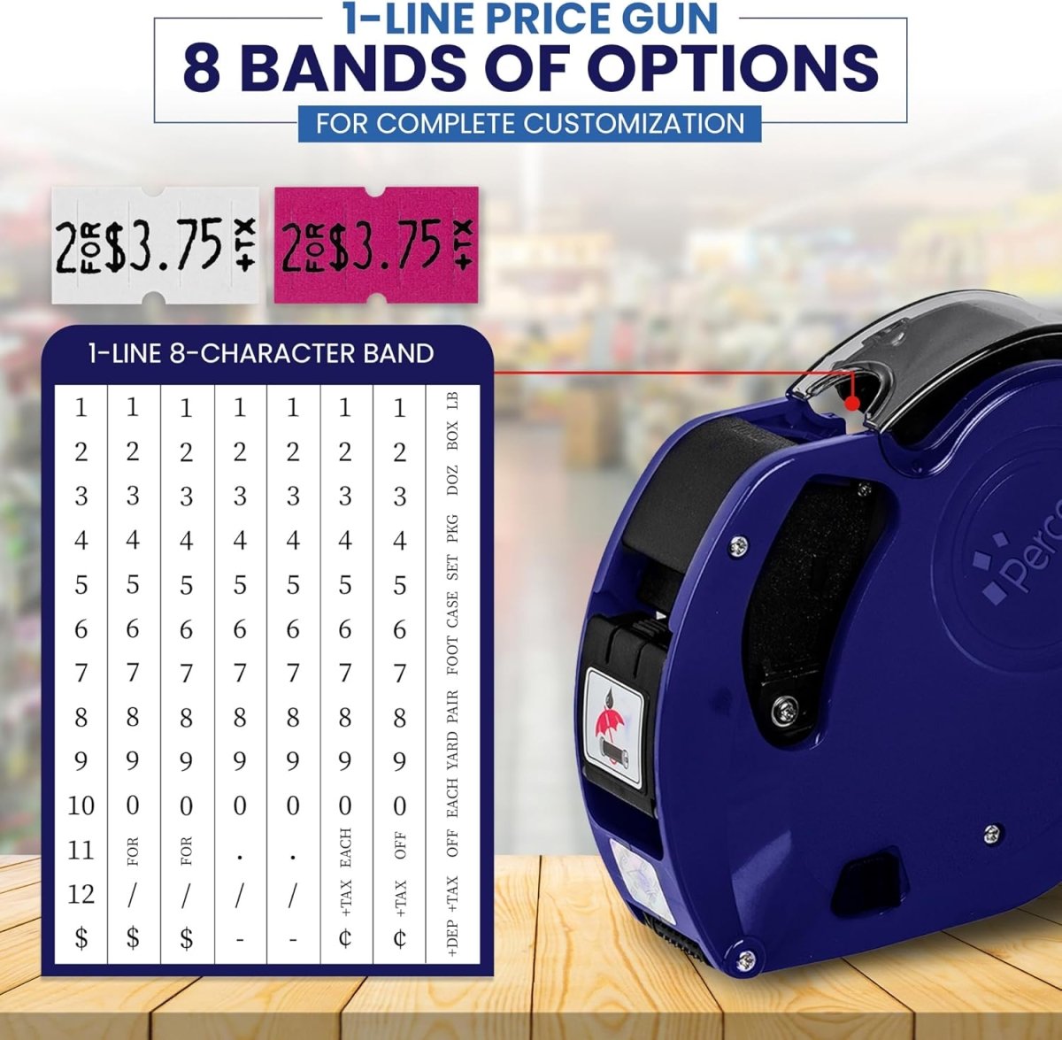 Perco Lite Pricing & Date Labeler - Price Gun Fluorescent Pink