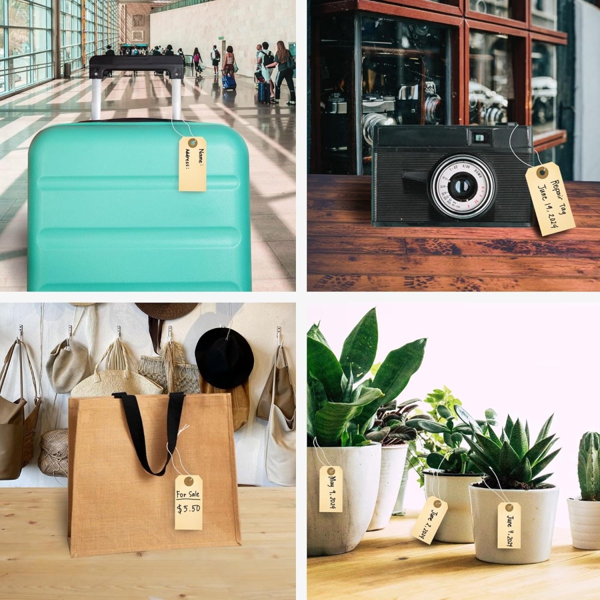 Perco Manila Shipping Tags - Compatible with compatible_with_product_page | Color: 500 pack | Quantity: 1 | Adhesive: global.AdhesiveType | SKU: PL-MT1-WithElastic-500 | - shop_