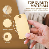 Perco Manila Shipping Tags - Compatible with compatible_with_product_page | Color: 100 pack | Quantity: 5 | Adhesive: global.AdhesiveType | SKU: PL-MT5-WithElastic-100 | - shop_