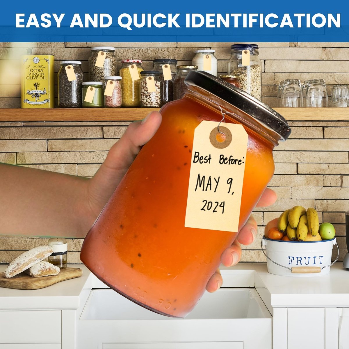 Perco Manila Shipping Tags - Compatible with compatible_with_product_page | Color: 100 pack | Quantity: 1 | Adhesive: global.AdhesiveType | SKU: PL-MT1-WithWires-100 | - shop_