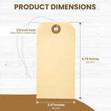 Perco Manila Shipping Tags - Compatible with compatible_with_product_page | Color: 100 pack | Quantity: 5 | Adhesive: global.AdhesiveType | SKU: PL-MT5-WithElastic-100 | - shop_