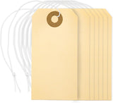 Perco Manila Shipping Tags - Compatible with compatible_with_product_page | Color: 100 pack | Quantity: 1 | Adhesive: global.AdhesiveType | SKU: PL-MT1-WithElastic-100 | - shop_