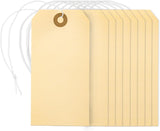 Perco Manila Shipping Tags - Compatible with compatible_with_product_page | Color: 100 pack | Quantity: 5 | Adhesive: global.AdhesiveType | SKU: PL-MT5-WithElastic-100 | - shop_