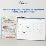 Perco Perforated Circle Dot Sticker Labels — Pack of Multicolored Rolls — with Permanent Adhesive for Calendars, Color Coding, Crafting, Garage Sales, Organizing, Displays, and More — Made in USA - 0.5 Inch 10 Rolls
