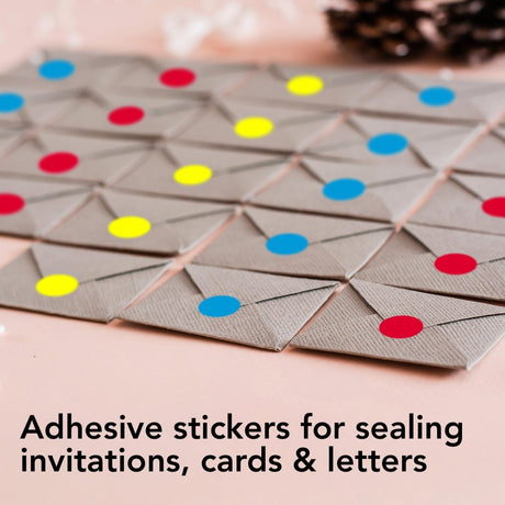 Perco Perforated Circle Dot Sticker Labels — Pack of Multicolored Rolls — with Permanent Adhesive for Calendars, Color Coding, Crafting, Garage Sales, Organizing, Displays, and More — Made in USA - 0.5 Inch 3 Rolls