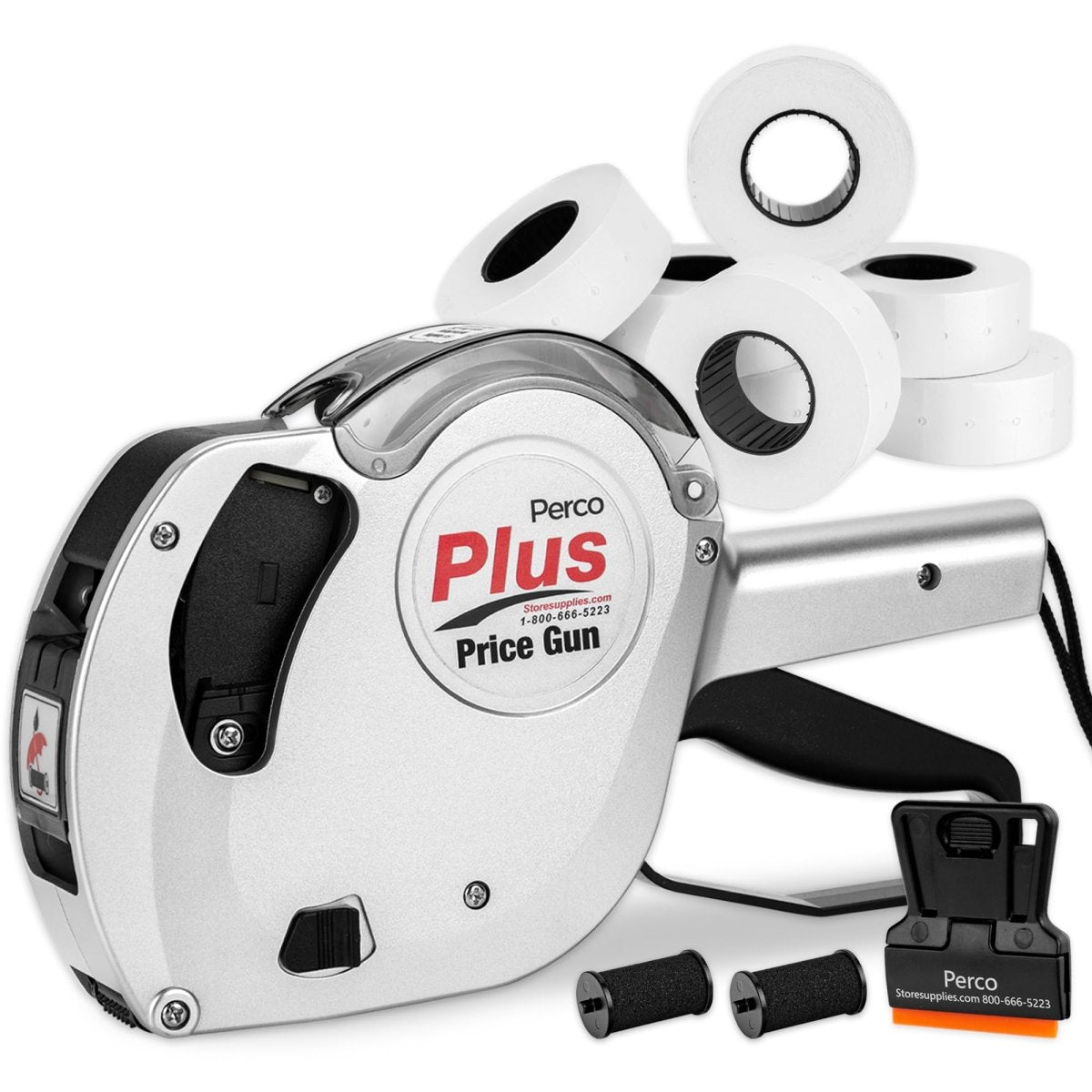 Perco Plus 1 - Line Labeler Gun with Labels Kit - Store Supplies