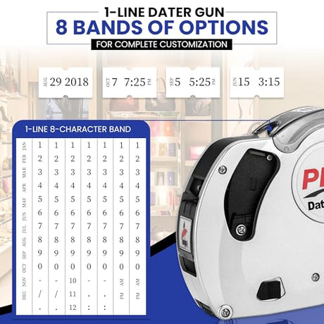 Perco Plus 1 - Line Labeler Gun with Labels Kit - Store Supplies