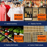 Perco Price Labels for Garvey 22 - 66 - White Case of 10 Sleeves / 90 Rolls / 90000 Blank Pricing Labels