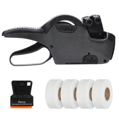 Perco Price Labels for Garvey 22 - 66 - White Starter Kit