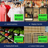 Perco Price Labels for Garvey 22 - 66 - Fluorescent Green 1 Sleeve / 9 Rolls / 9000 Blank Pricing Labels