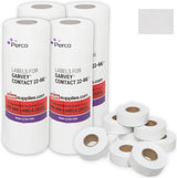 Perco Price Labels for Garvey 22-66 - White 4 Sleeve / 36 Rolls / 36000 Blank Pricing Labels