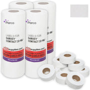 Perco Price Labels for Garvey 22-66 - White 4 Sleeve / 36 Rolls / 36000 Blank Pricing Labels