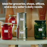 Perco Price Labels for Garvey 22 - 66 - White Starter Kit